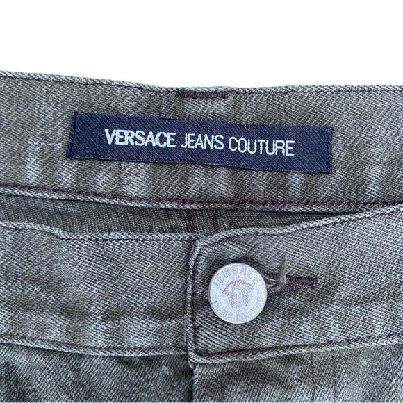 ๐ค VERSACE Jeans Couture ๐ฎ๐น Vintage Designer Grey Pants | Size 36 / IT 50 | ๐๐ฅ - Picture 4 of 10